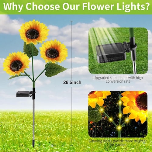 BloomGlow™ Zonnebloemlampen - 80 cm
