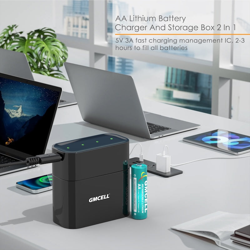 GMCELL Smart Charger - AA-, AAA-sleuven