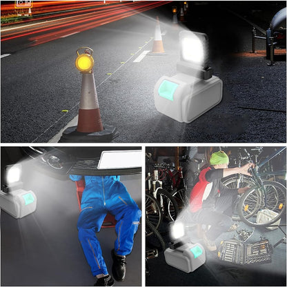 Draagbare LED-zaklamp voor 21V-batterijen – PowerBeam Pro