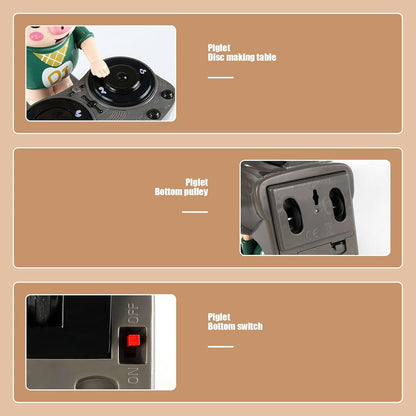 Plesajoči DJ pujsek z glasbo in led lučkami